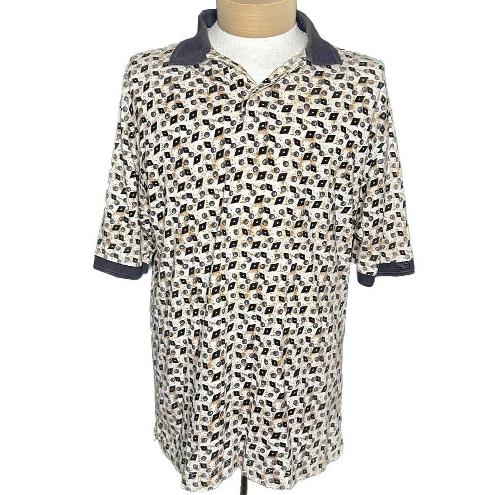Dockers Golf Ball All Over Print Golf Polo